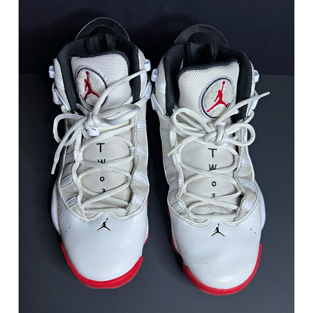 Jordan Air Jordan 6 Rings White/Black/University Red Mid Top Men's 10.5